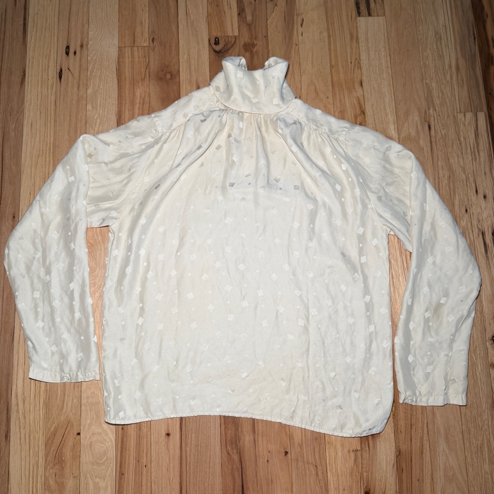 Vintage Christian Dior 100% Silk Blouse Top
